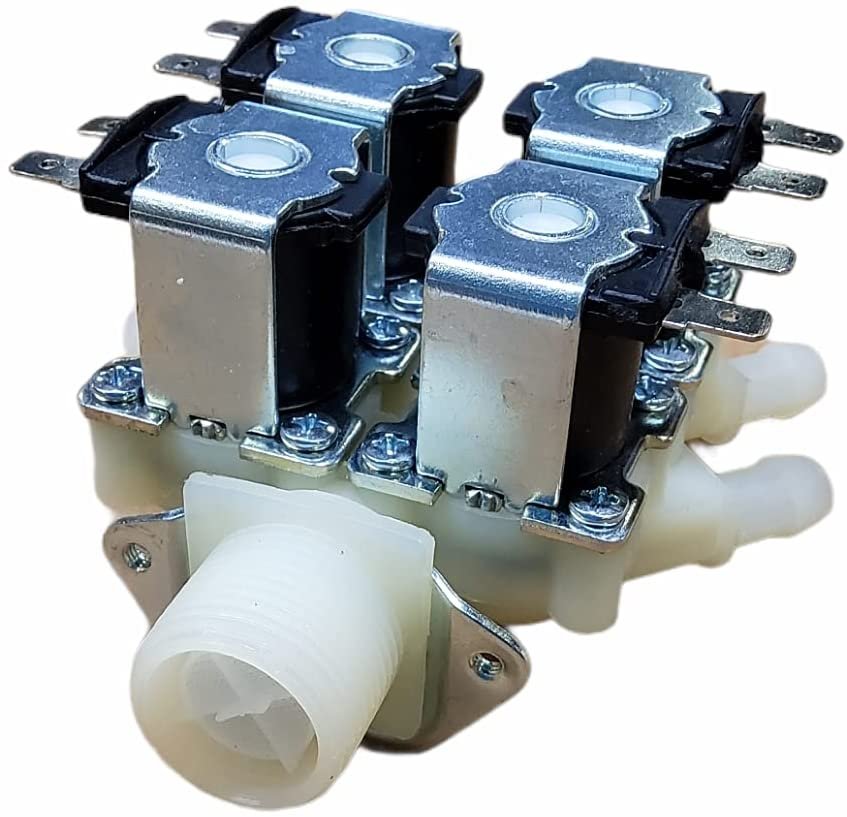 DrEquipUS 5220FR2008F Water Inlet Valve 9" 3/4" LENGTH Replacement for and compatible with Kenmore/Sears LG Heavy DUTY