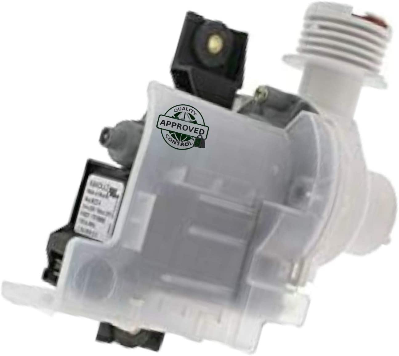 GlobPro WH23X10004 WH23X10012 947781 Washer Water Drain Pump Assembly 5 ¼" length Approx. Replacement for and compatible with GE WH23X10004 WH23X10012 947781 Heavy DUTY