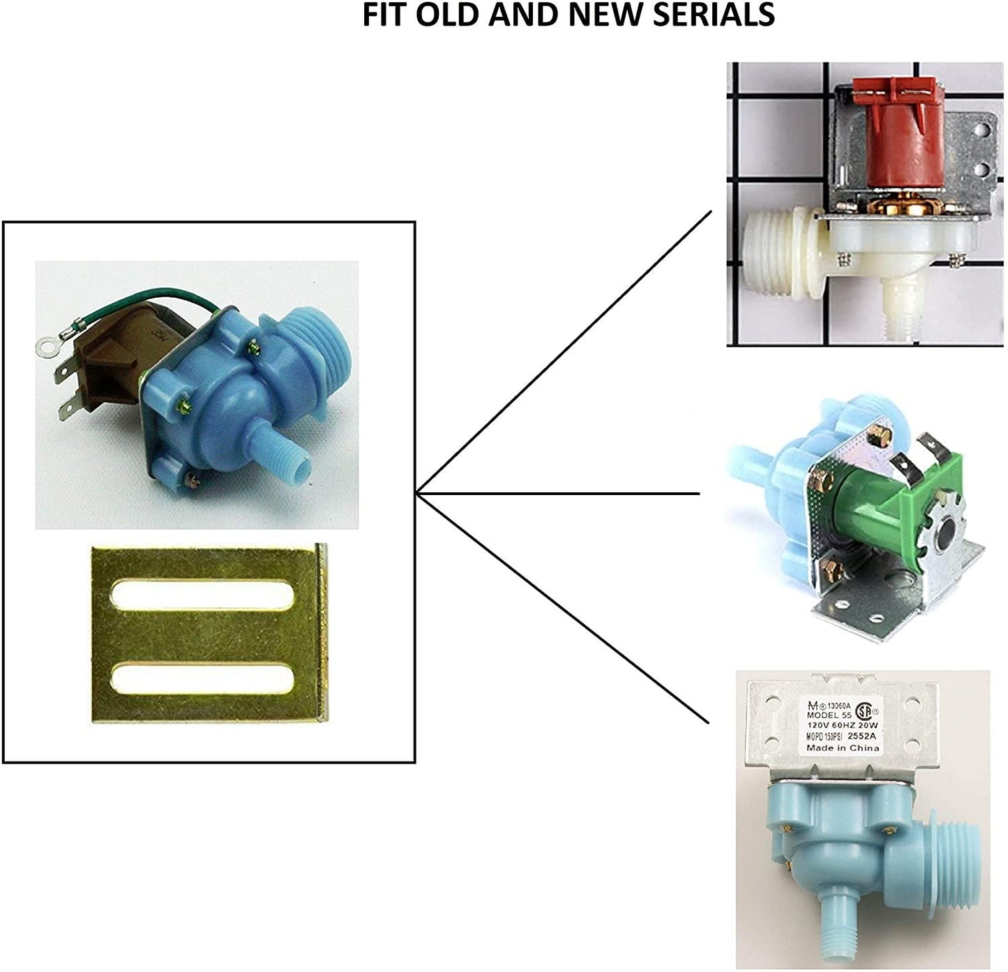 EQUIPMENT DOCTOR US Refrigerator Water Valve Uline Replacement Fit for 2552A ULI2552A SOLENOID VALVE 110V