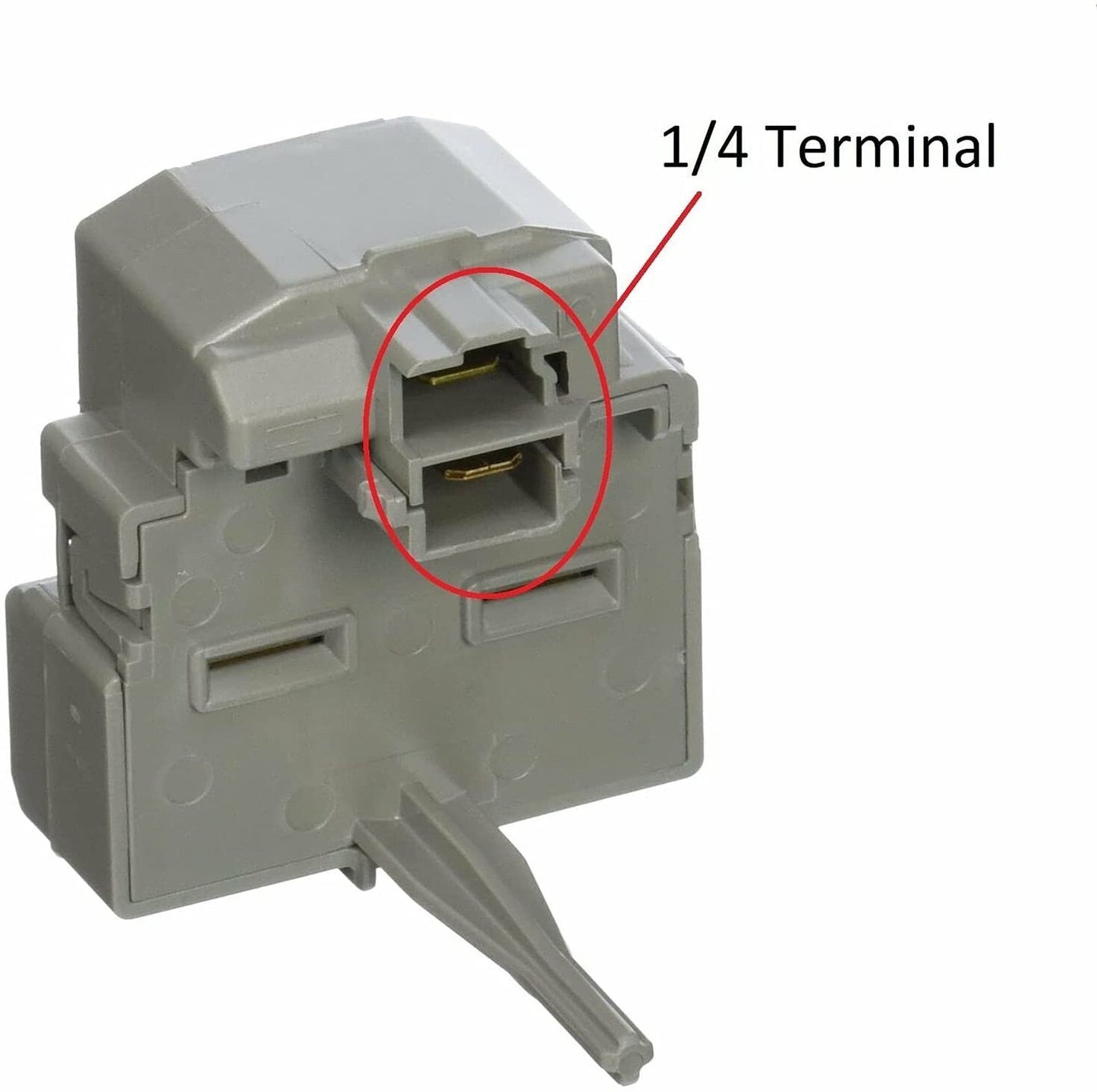 GlobPro CK513605014 Fits Embraco Compressor Start Relay 1/4 terminal old # 197D8031P001 Replacement for and compatible with GE Heavy DUTY