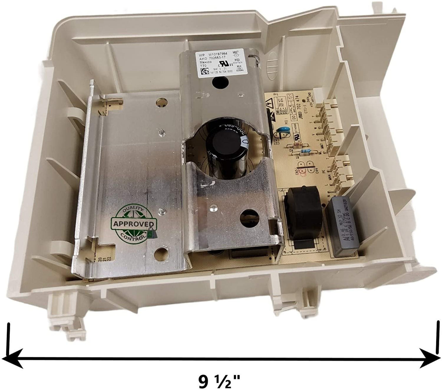 GlobPro WPW10197864 Washer Main Control Board 9 ½" length Approx. Replacement for and compatible with Whirlpool Kenmore Maytag Heavy DUTY