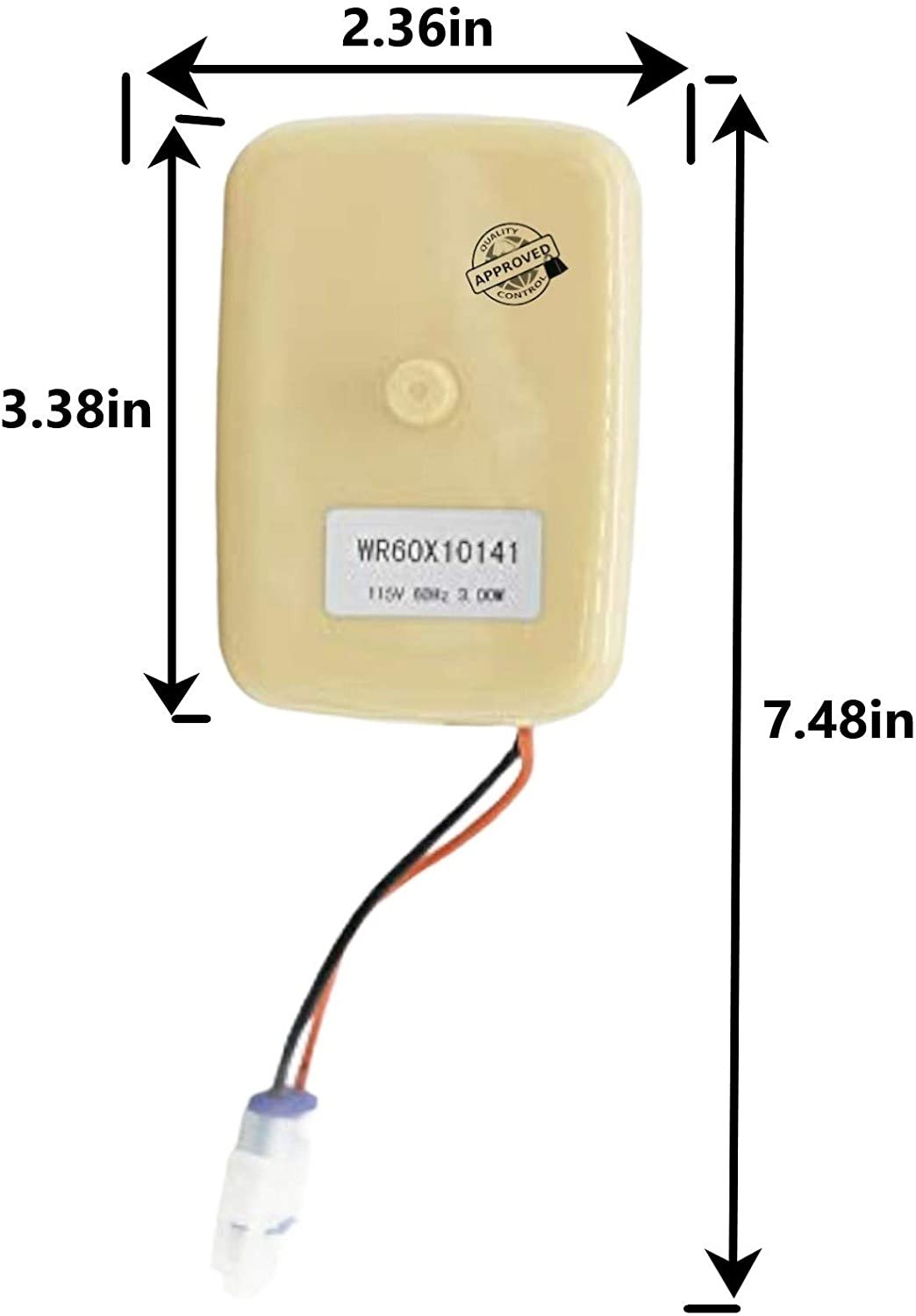 GlobPro PD00024572 AP5955766 EAP10063450 PS10063450 Refrigerator Evaporator Fan Motor Noisy 7.48in large Approx. Replacement for and compatible with General Electric PD00024572 AP5955766 Heavy DUTY