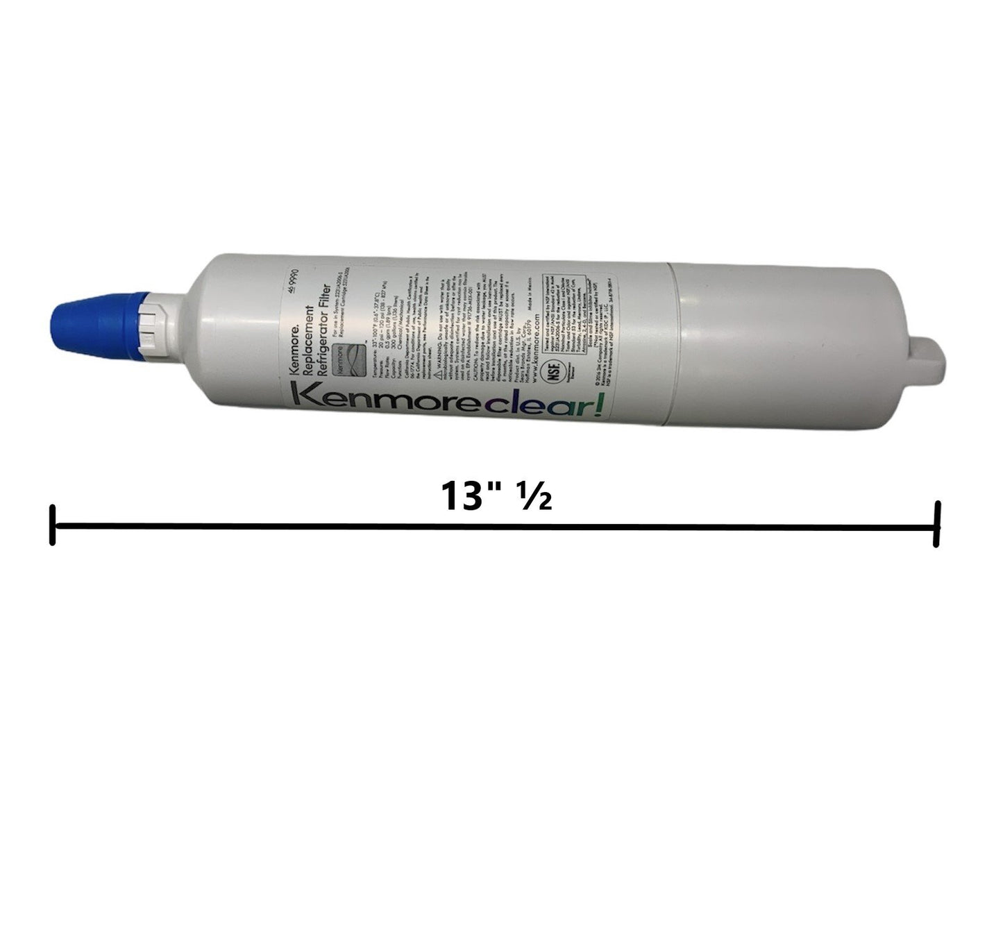 GlobPro 9990 Fridge Water Filter White 13" ½ length Approx. Replacement for and compatible with Kenmore    Heavy DUTY