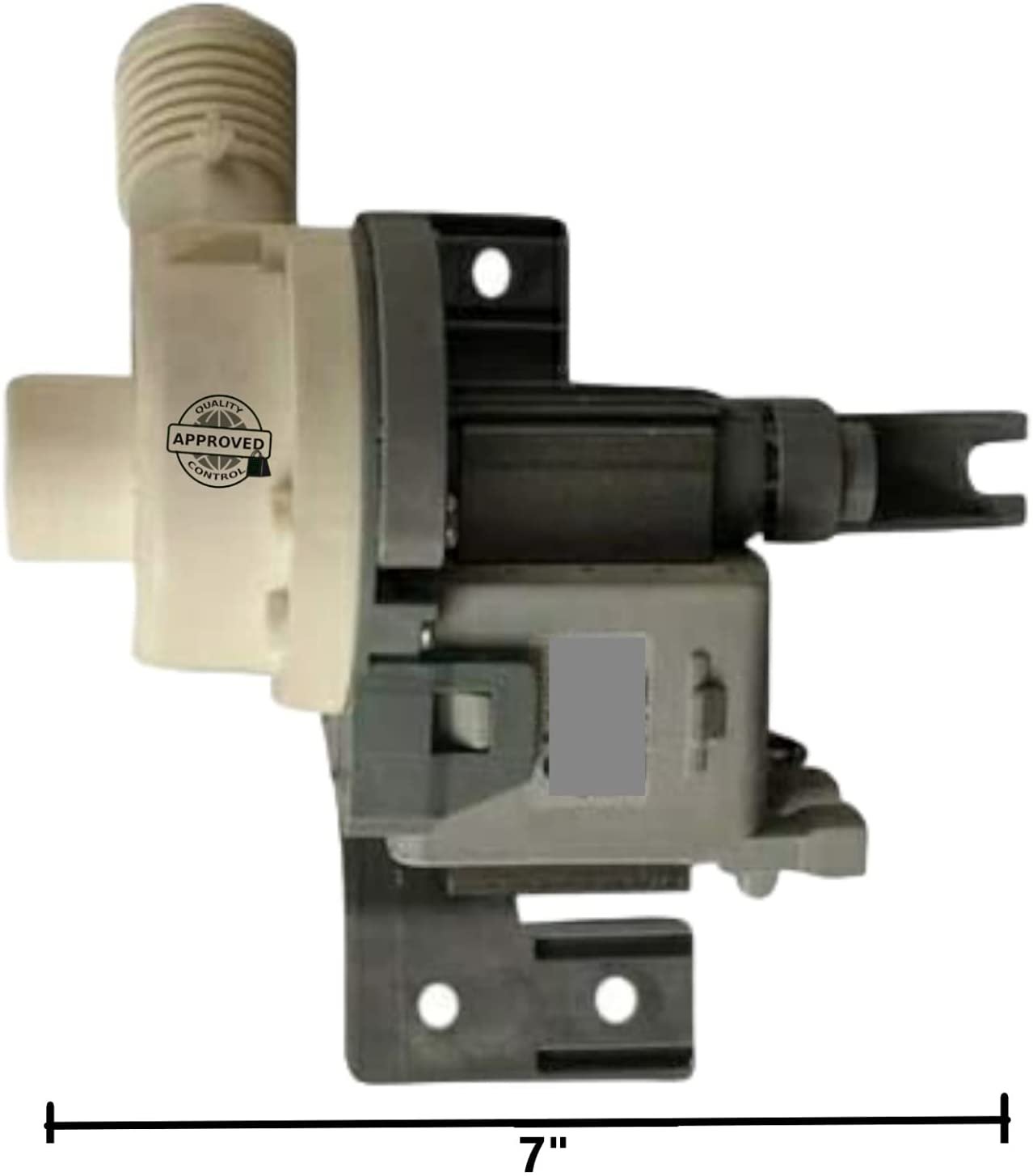 GlobPro PD00028019 EAP10056668 3449735 PS10056668 Washer Water Drain Pump 7" length Approx. Replacement for and compatible with Maytag Whirlpool Kenmore Heavy DUTY