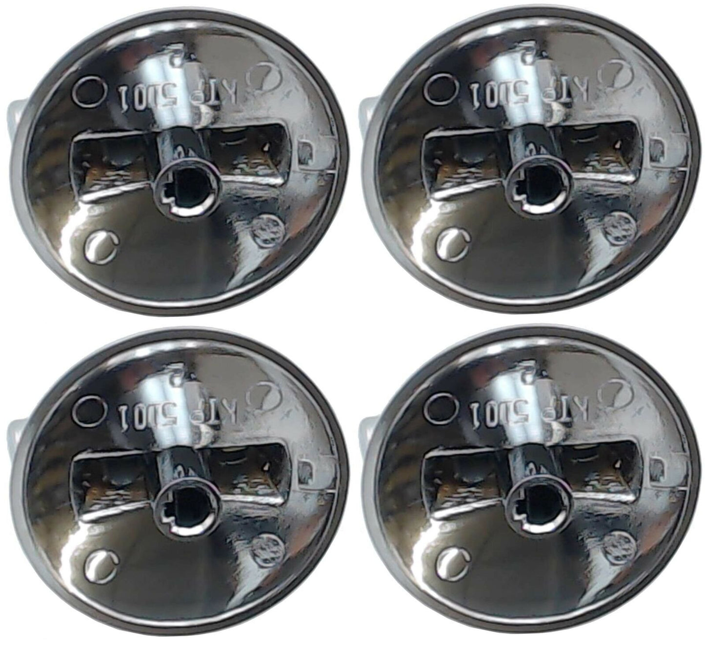 AP5668987 PS2375871 7733P410-60, Surface Burner Knobs Chrome Plated