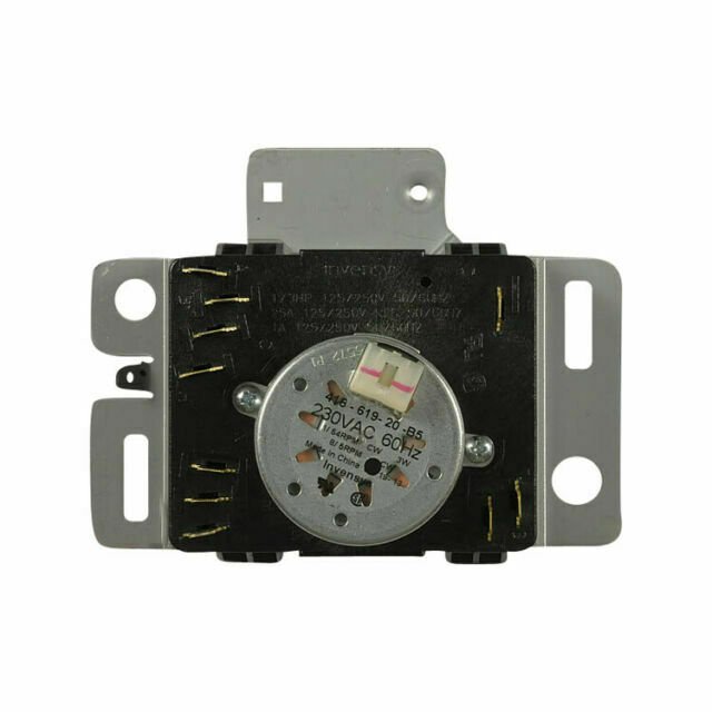 Whirlpool W10857612 Dryer Timer, Small, Black