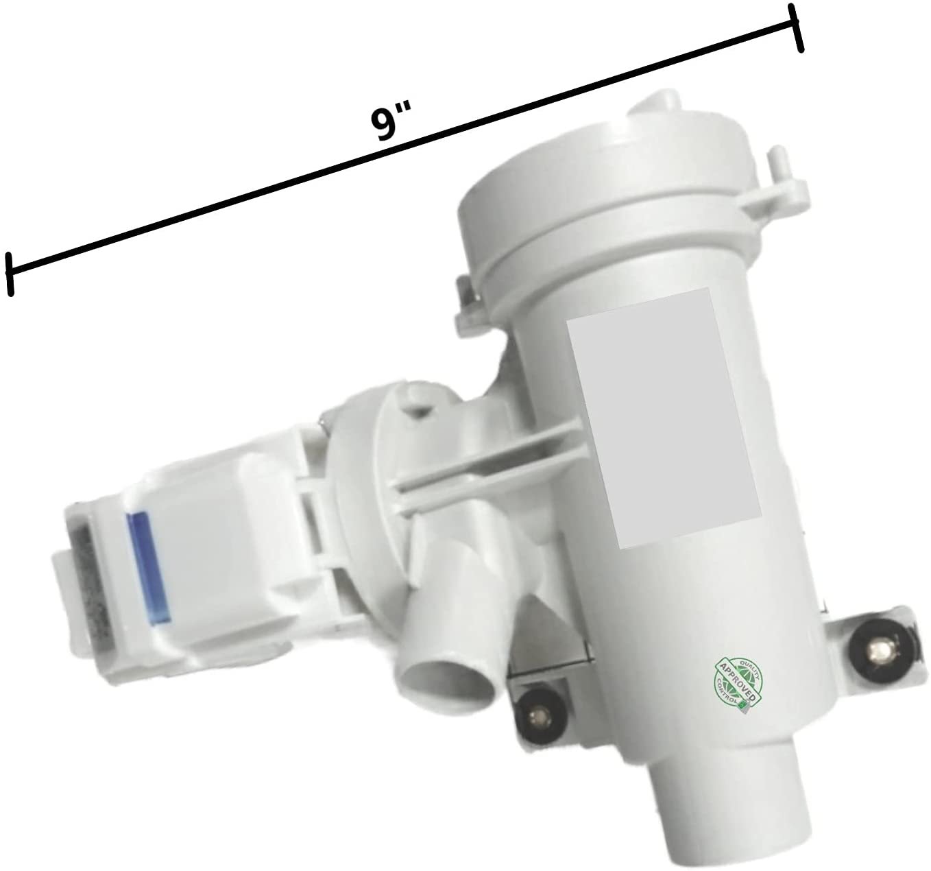 GlobPro WH23X10038 WH23X20825 WH23X25461 Washer Water Drain Pump 9" length Approx. Replacement for and compatible with GE Heavy DUTY