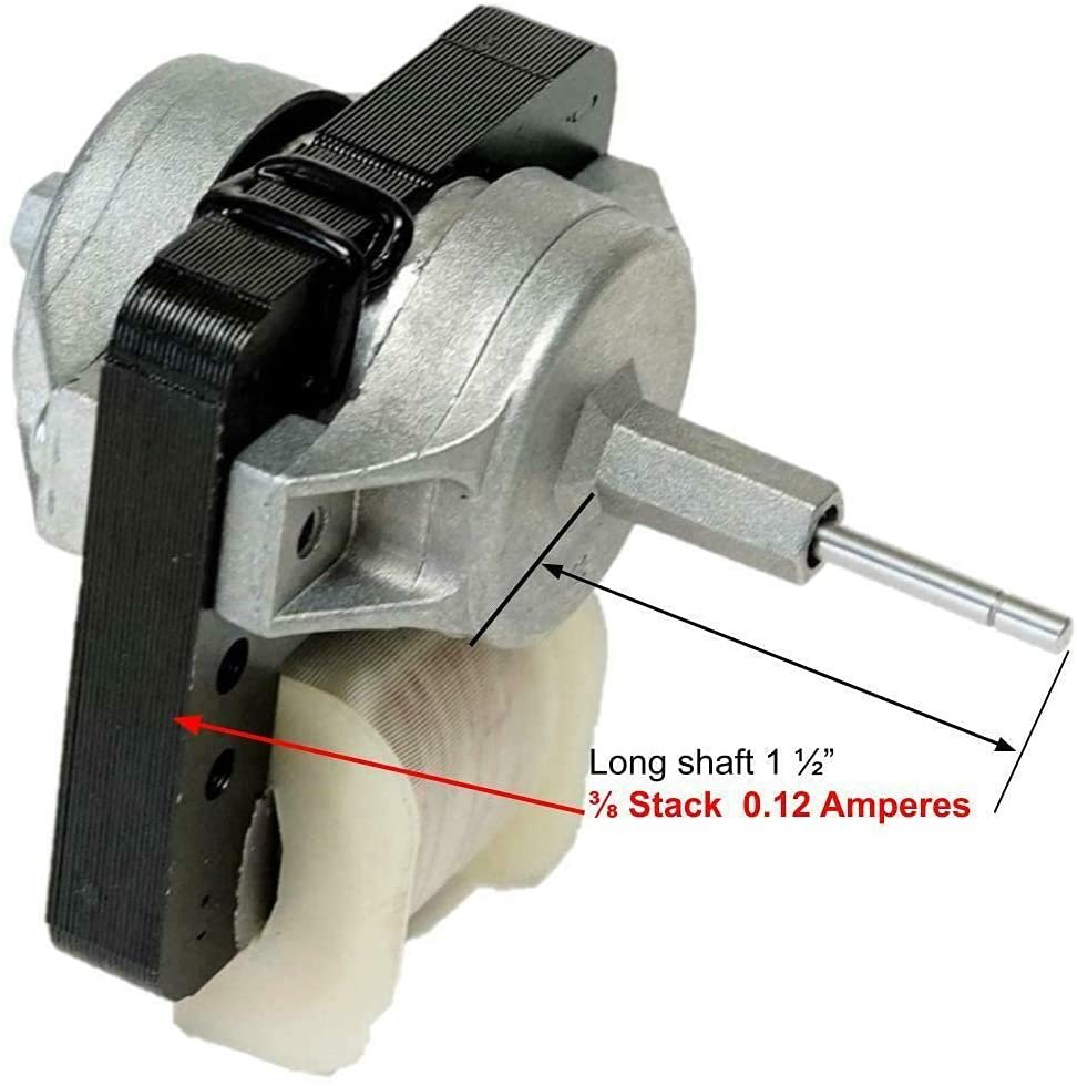 GlobPro CK900389 Refrigerator Evaporator Fan Motor PS11742486 Replacement for and compatible with KitchenAid Heavy DUTY