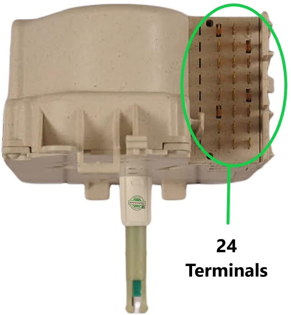 GlobPro WP21002232 Washer Timer 6" ¼ length Approx. 24" terminals Replacement for and compatible with Maytag Heavy DUTY