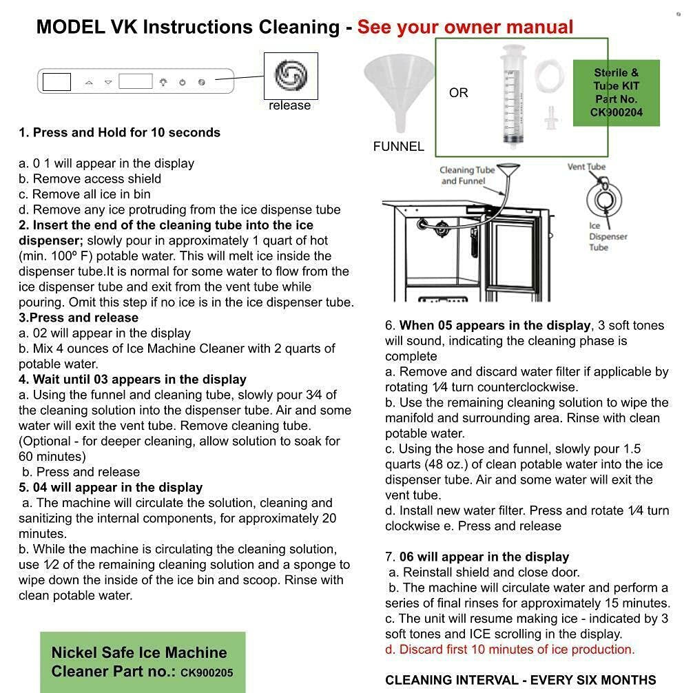 GlobPro CK900353 37050-ICE Fits Uline u-line Ice Maker Machine Cleaner 80-54081-00, 6 Bags Replacement for and Compatible with U-Line Heavy Duty