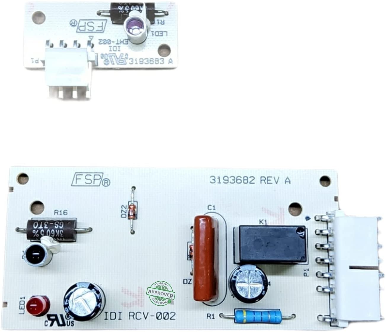 GlobPro 4388635 4389102 4389102R W10193666 Fridge Control Board Kit 10" ½ length Approx. Replacement for and compatible with KitchenAid Whirlpool Kenmore Maytag Heavy DUTY