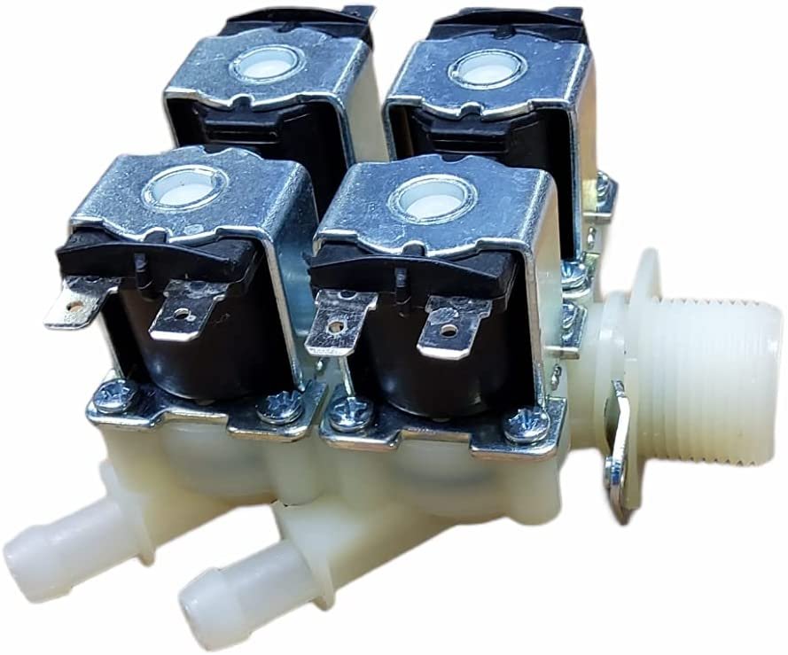 DrEquipUS 5220FR2008F Water Inlet Valve 9" 3/4" LENGTH Replacement for and compatible with Kenmore/Sears LG Heavy DUTY