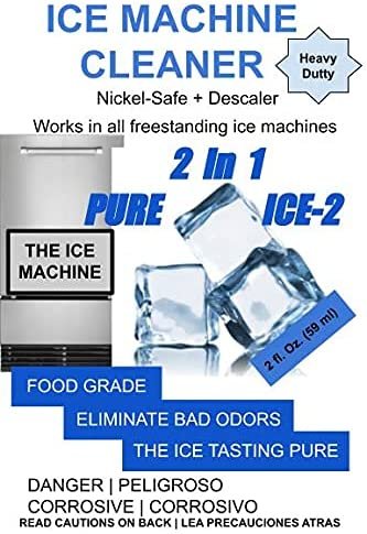 Freestanding Ice Maker Machine Cleaner Compatible With 37050, 41978 U-line, Ice-O-Matic, Jenn Air, Blaze, Manitowoc, Marine Crescent