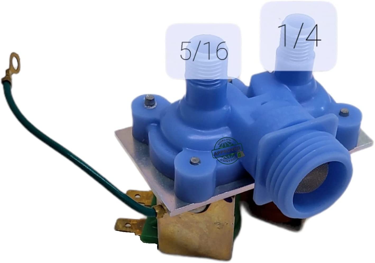 GlobPro 6-27403 6-27431 6-27580 627403 Frid. Water Inlet Valve 5/16" - ¼" Replacement for and compatible with Amana Heavy DUTY