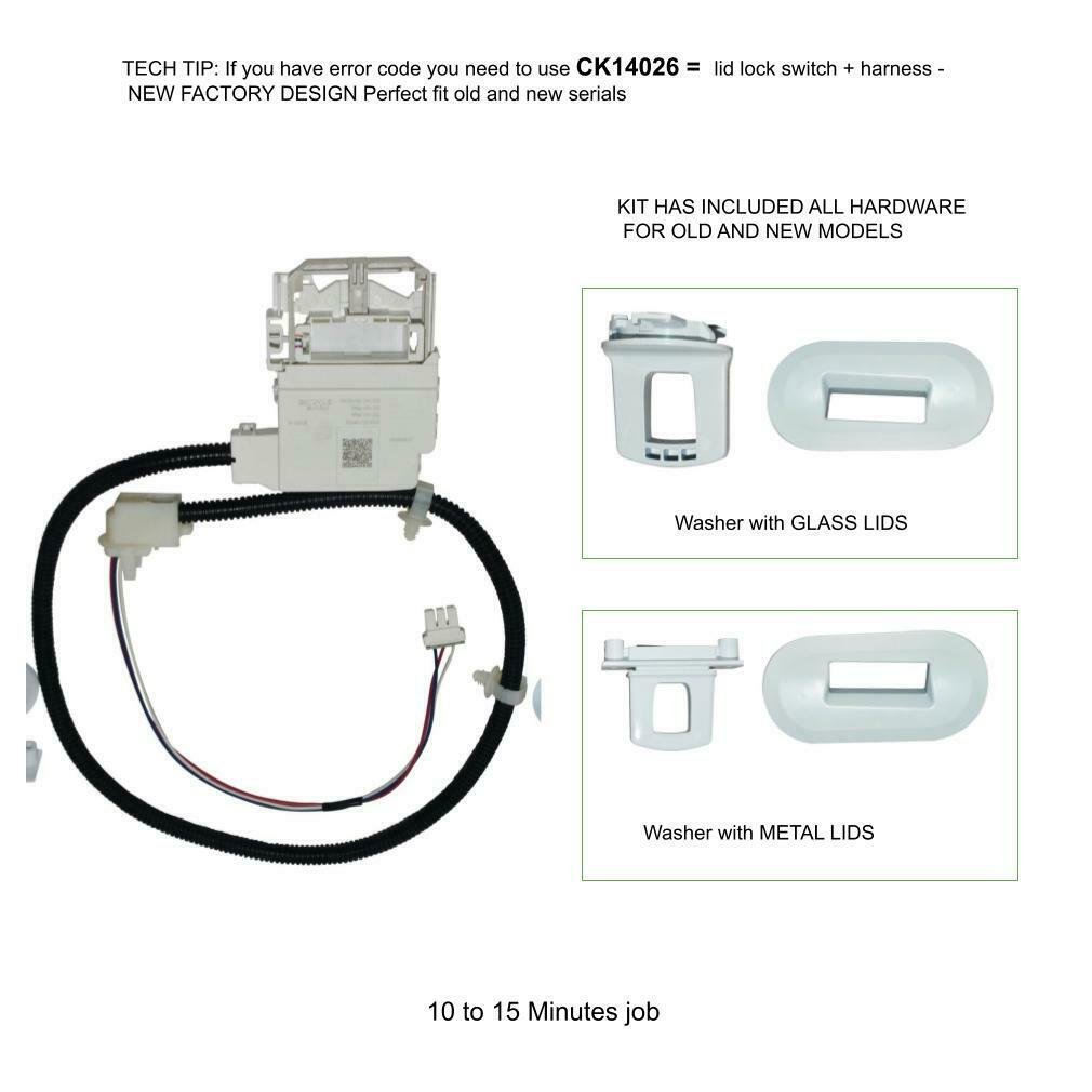 2-3 Days Delivery -WH01X27954 Fits Kenmore Washer Lid Lock Switch