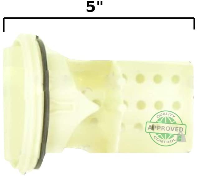 Glob Pro Solutions GS102 fits Front Load Washer Pump Filter Cap 5" approx. Replacement for 906520-AH391519 Heavy DUTY