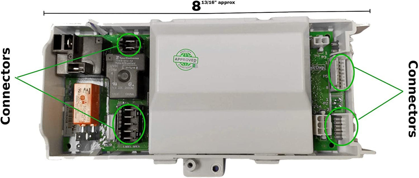 GlobPro WPW10256719 Electronic Main Control Board Dryer 8 13/16" length Approx. Replacement for and compatible with Whirlpool WPW10256719 Heavy DUTY
