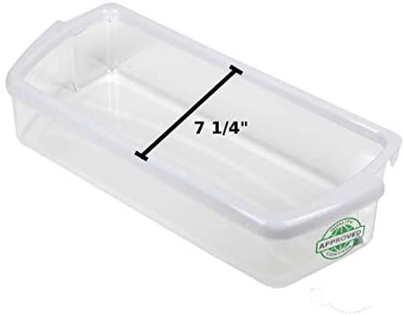 Glob Pro Solutions GS102 fits Door Shelf Bin Clear Plastic comes with frame Replacement for W10321304, 2171046, 2171047, 2179574 Heavy DUTY