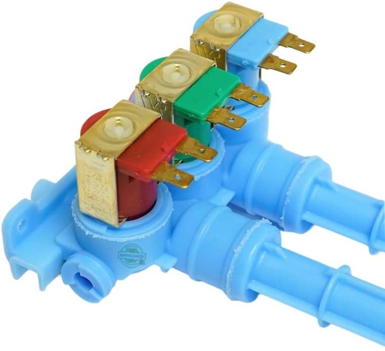 GlobPro 1257131- AH1482393-EA1482393 Washer Water Valve 3 coil Replacement for and compatible with General Electric brands include 1257131- AH1482393-EA1482393 Heavy DUTY