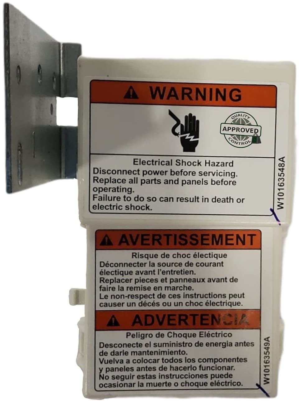 GlobPro WPW10217917 Ice Maker Water Inlet Valve 5" ½ length Approx. Replacement for and compatible with KitchenAid Whirlpool Maytag Kenmore Heavy DUTY