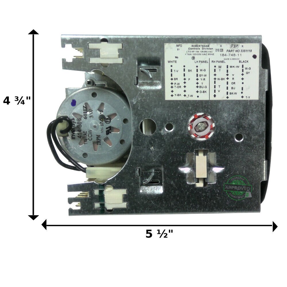 2-3 days Delivery- WP3351118 Fits Kenmore Automatic Washer Timer WP3351118
