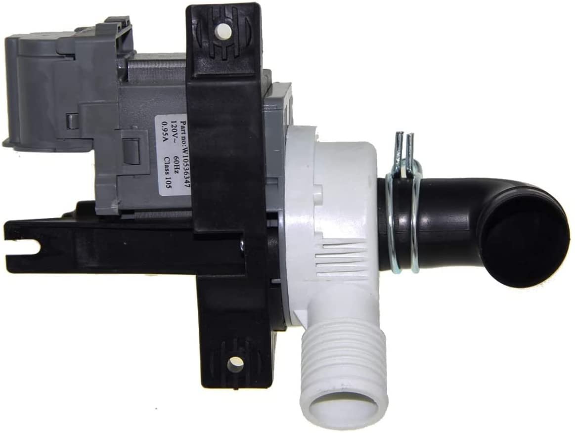 E-DrUS W10536347 Washer Drain Pump Motor ONLY compatible with Whirlpool Maytag Kenmore / Sears Heavy DUTY