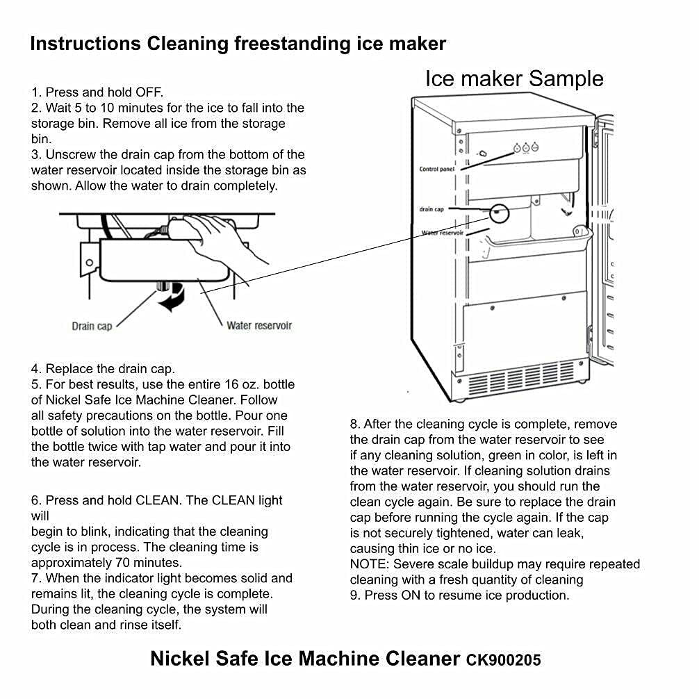 GlobPro CK900353 37050-ICE Fits Uline u-line Ice Maker Machine Cleaner 80-54081-00, 6 Bags Replacement for and Compatible with U-Line Heavy Duty