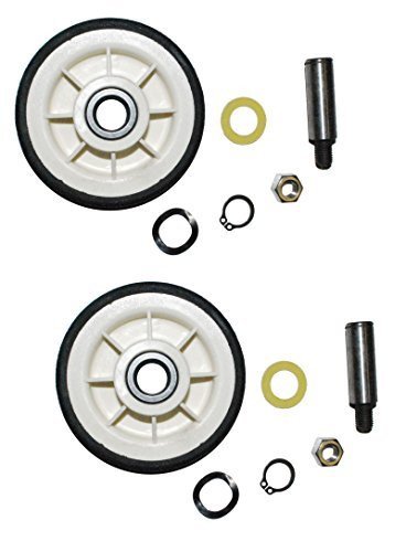 Drum Roller w/shaft 2 Pack Replaces Maytag, 303373, 12001541