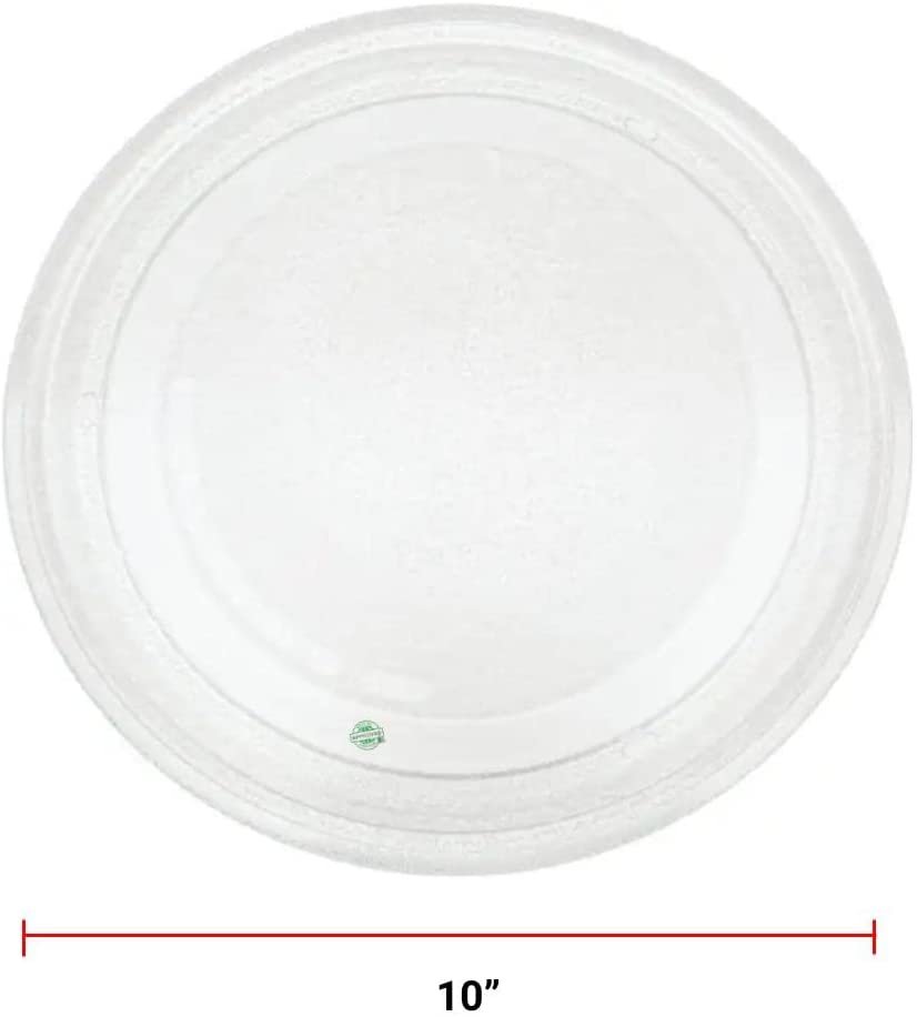 GlobPro AP3776481 PS972624 PD00004137 Microwave Glass Cooking Tray 10" Diameter Approx. Replacement for and Compatible with Whirlpool Heavy Duty