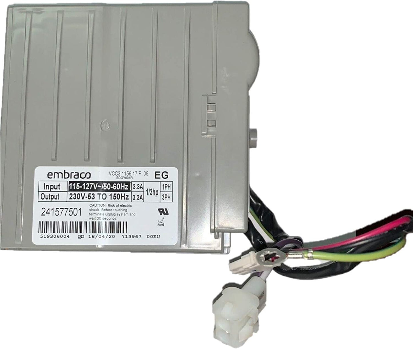 Global Solutions 1056642 Inverter Wl for Whirlpool Refrigerator 1056642, 241547501, 7241577501, AH977089, EA977089, PS977089