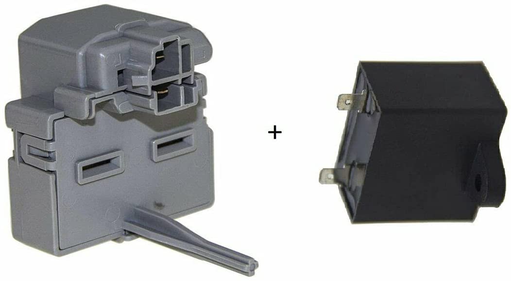 GlobPro CK513605014 Fits Embraco Compressor Start Relay 1/4 terminal old # 197D8031P001 Replacement for and compatible with GE Heavy DUTY