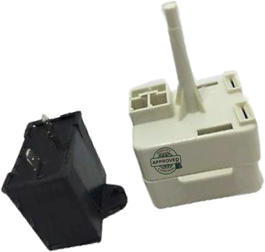 GlobPro W10805623 + WPW10662129 Refrig Compressor Start relay + Capacitor Replacement for and compatible with Compatible With Kenmore Maytag Heavy DUTY