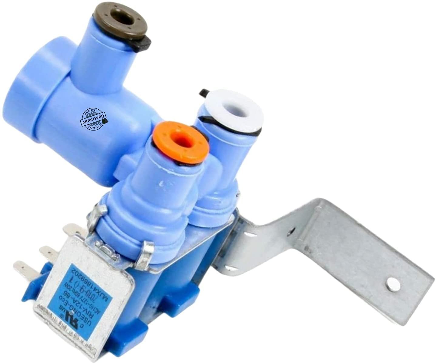 GlobPro MJX41869202 Frigde Water Inlet Valve Assembly 2Coil 5" ¼ length Approx. Replacement for and compatible with Kenmore LG Heavy DUTY