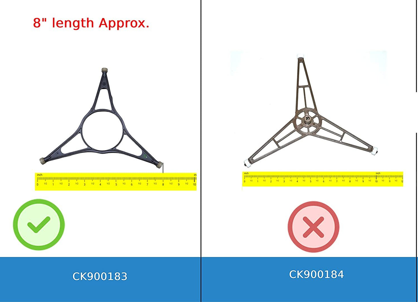 GlobPro PD00035905 AP6238176 Microwave Ring-Turn 8" Length Approx. Replacement for and Compatible with Heavy Duty
