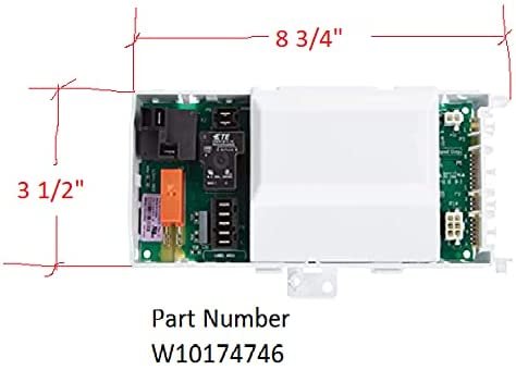 DrEquipUS W10174746 Electronic Control Board Replacement for and compatible with Kenmore/Sears Maytag Whirlpool Heavy DUTY