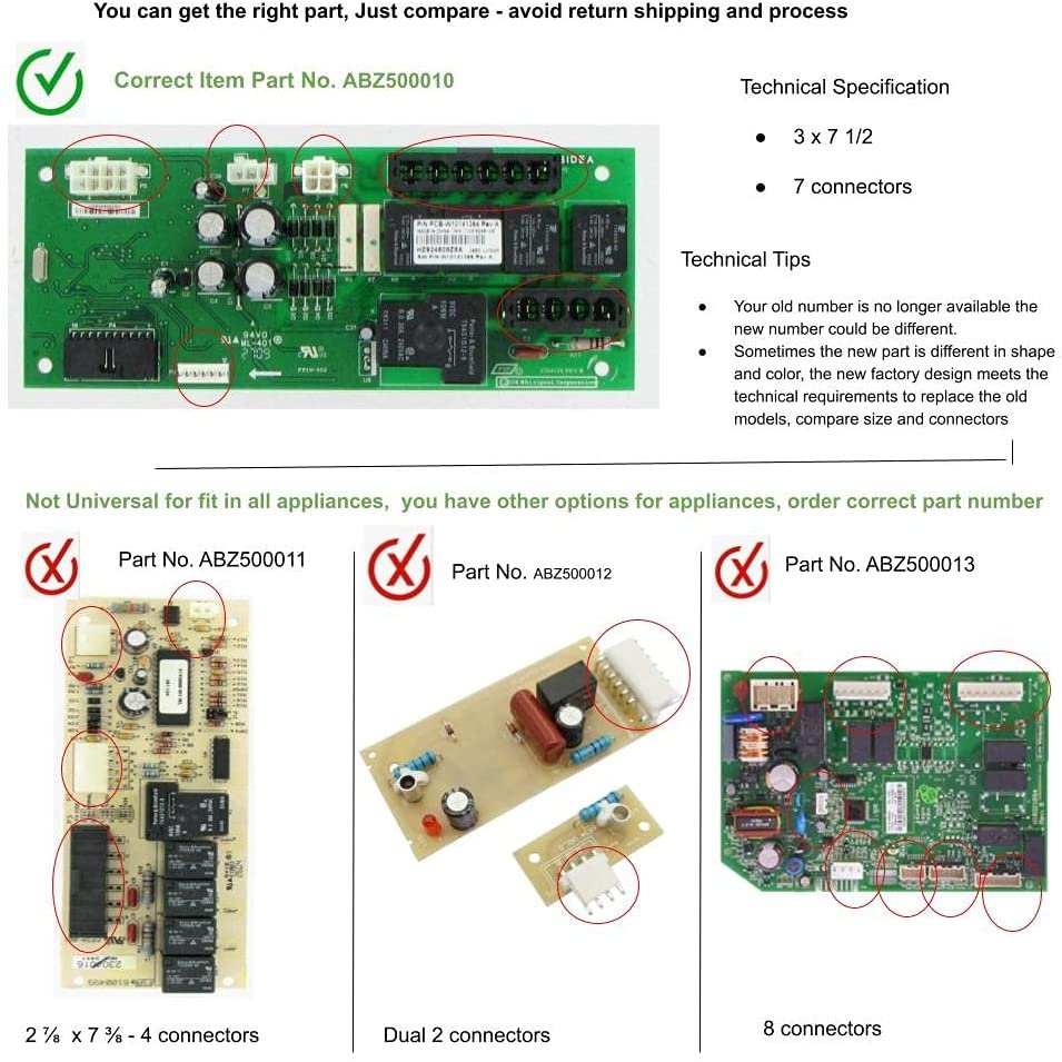 DrEquipUS AP6015693 PS11748974 EAP11748974 PD00024521 Ice Machine Electronic Control Board Replacement for and compatible with Whirlpool KitchenAid Jenn-Air Maytag Heavy DUTY