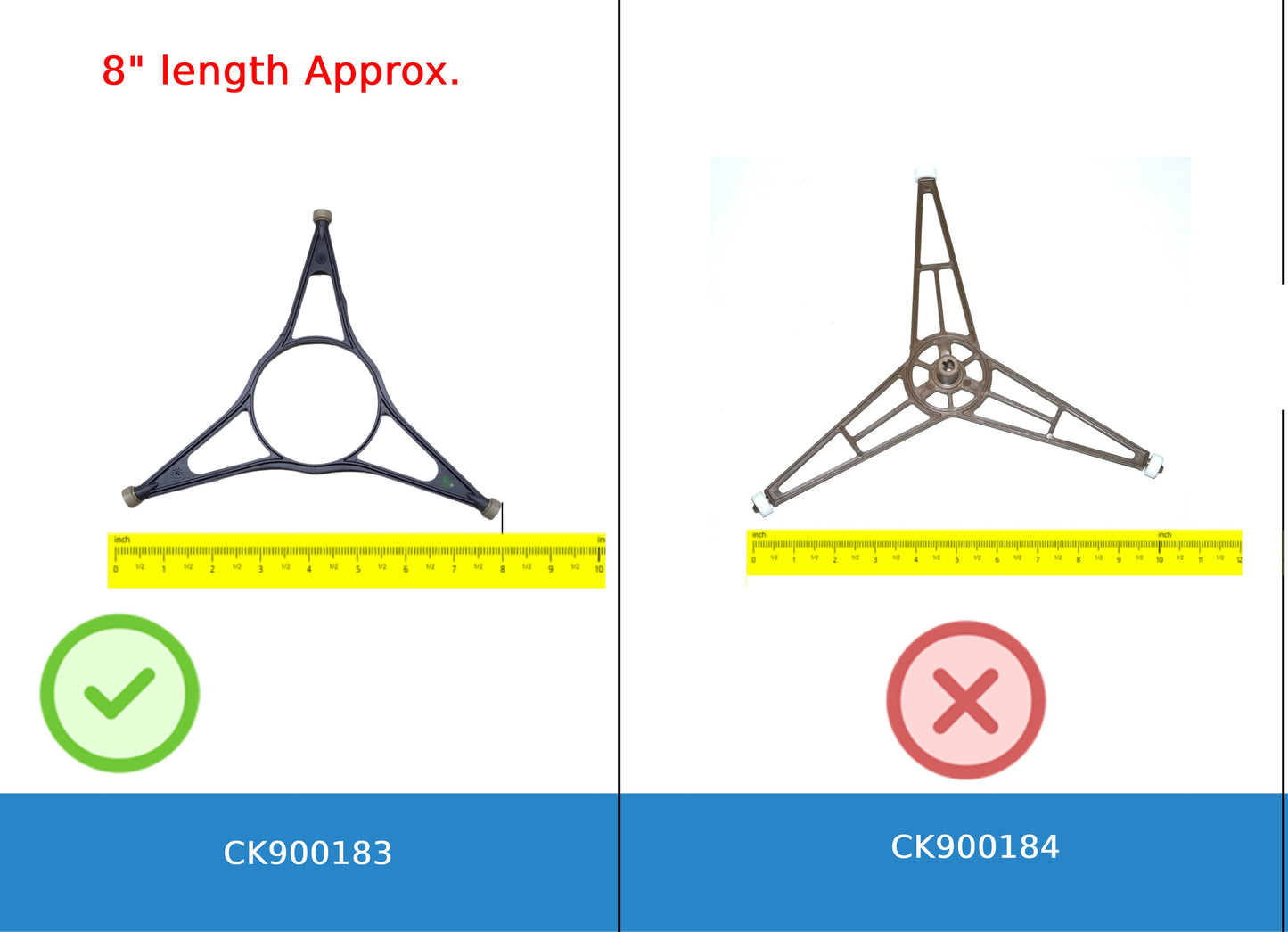 GlobPro W11110134 Microwave Ring-Turn 8" Length Approx. Replacement for and Compatible with KitchenAid Whirlpool Maytag Jenn-Air Heavy Duty