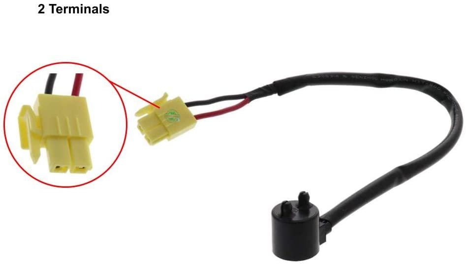 GlobPro DA47-00243C Fridge Defrost Thermostat 2 Terminals Replacement for and compatible with Samsung Heavy DUTY