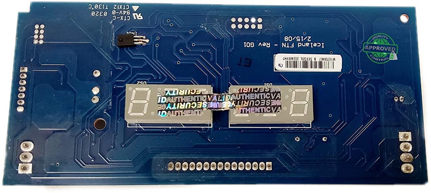 GlobPro W10162500 Electronic Control Board 10" approx Length Replacement for and compatible with Whirlpool brands include Kenmore W10162500 Heavy DUTY
