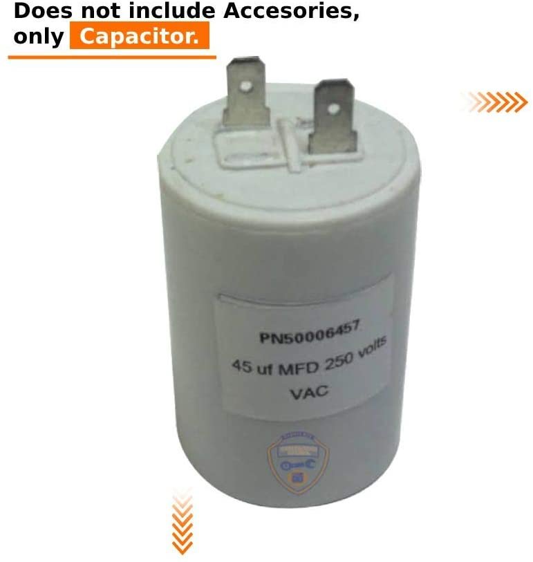 EquipDr Washer Capacitor 45 mF 123C8355P008 Replacement for WH12X10462 Heavy DUTY