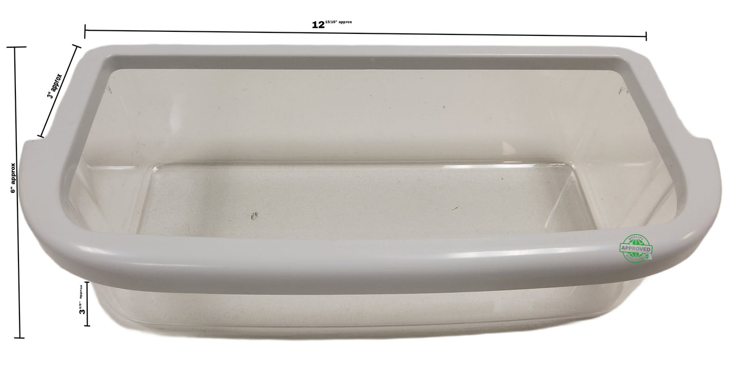 GlobPro WPW10371194 Refrigerator Shallow Door Bin 12 15/16 length Approx. Replacement for and compatible with Whirlpool KitchenAid Kenmore WPW10371194 Heavy DUTY