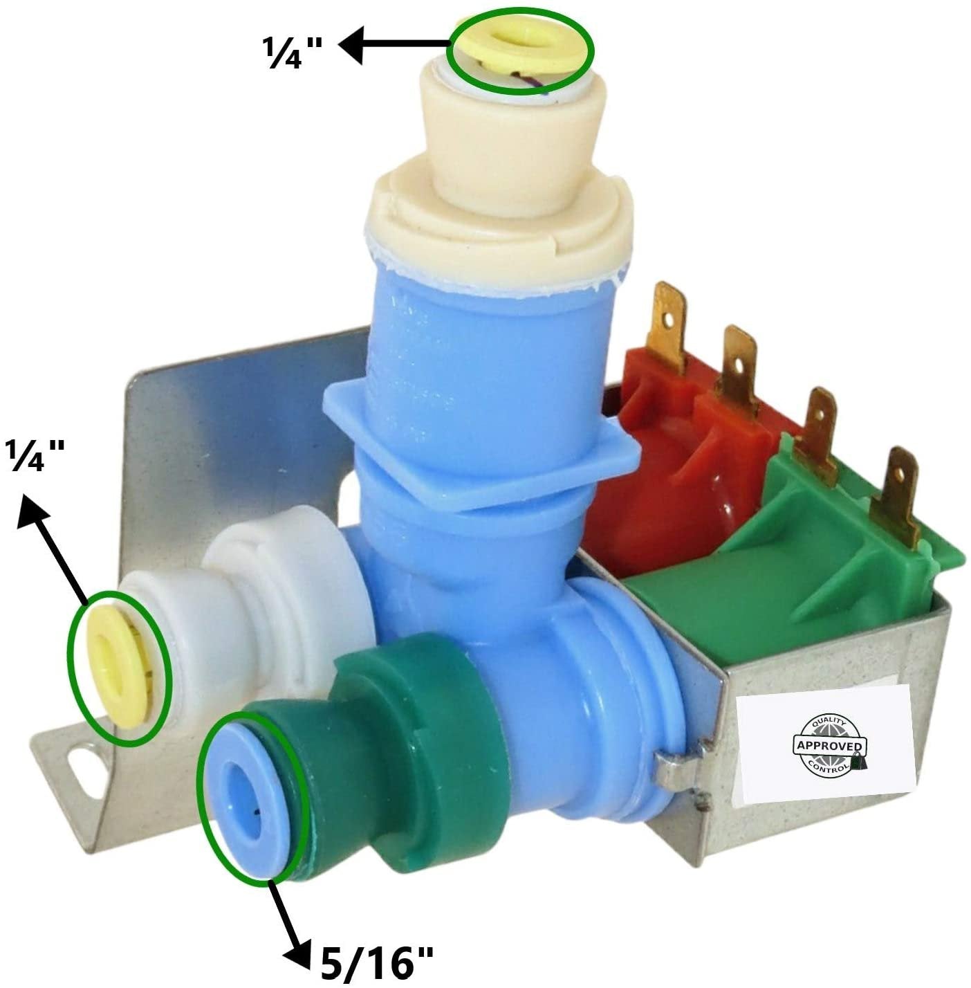GlobPro 2186486 2188708 2205762 2304757 1938614 Frid Water Inlet Valve 2 Coils - 4" ¼ length Approx. Replacement for and compatible with Whirlpool KitchenAid Kenmore Maytag Heavy DUTY