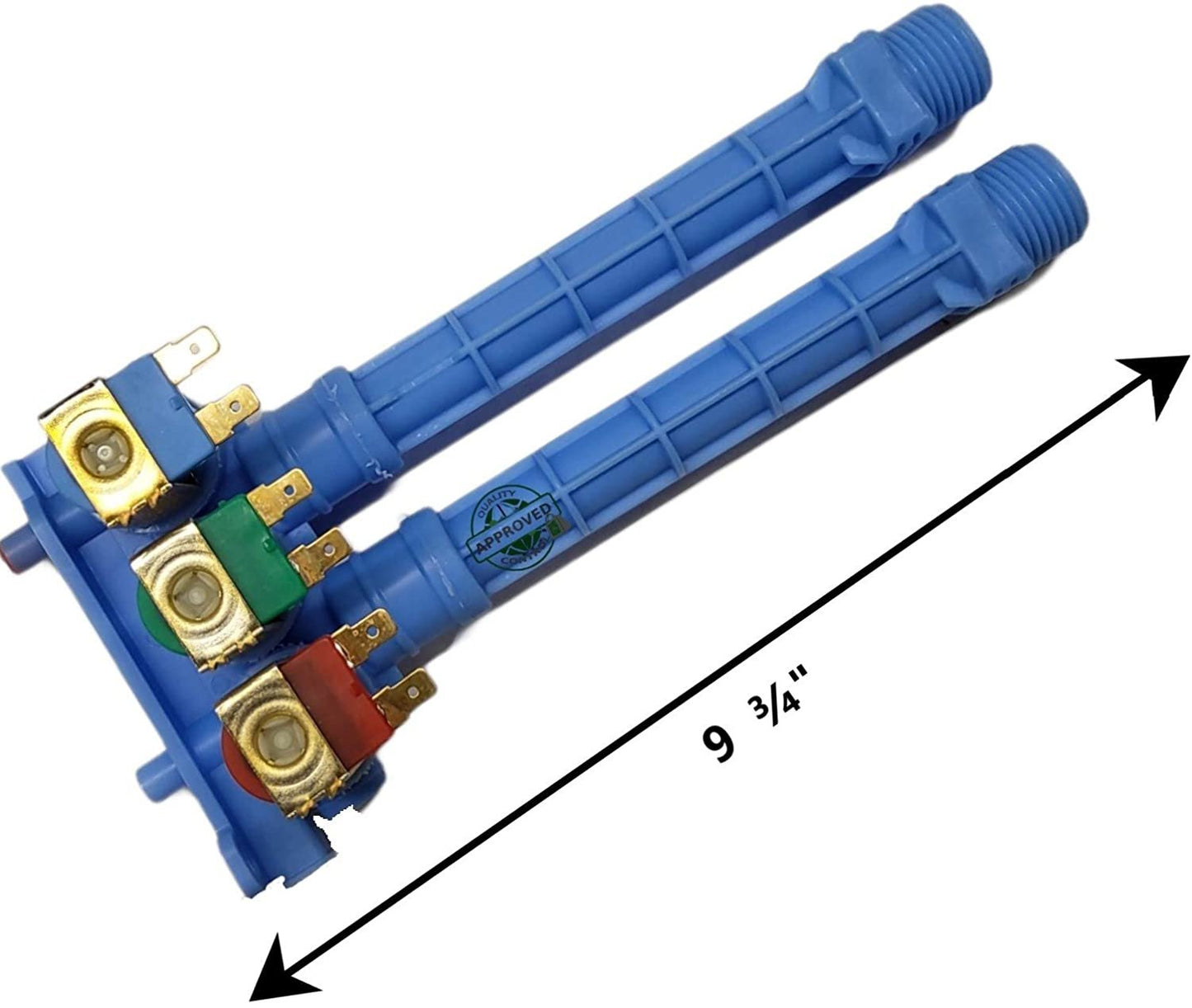 GlobPro 134371220 Washer Water Valve 3 coil - 9 ¾" length Approx. Replacement for and compatible with Frigidaire Kenmore Electrolux White Westinghouse Heavy DUTY