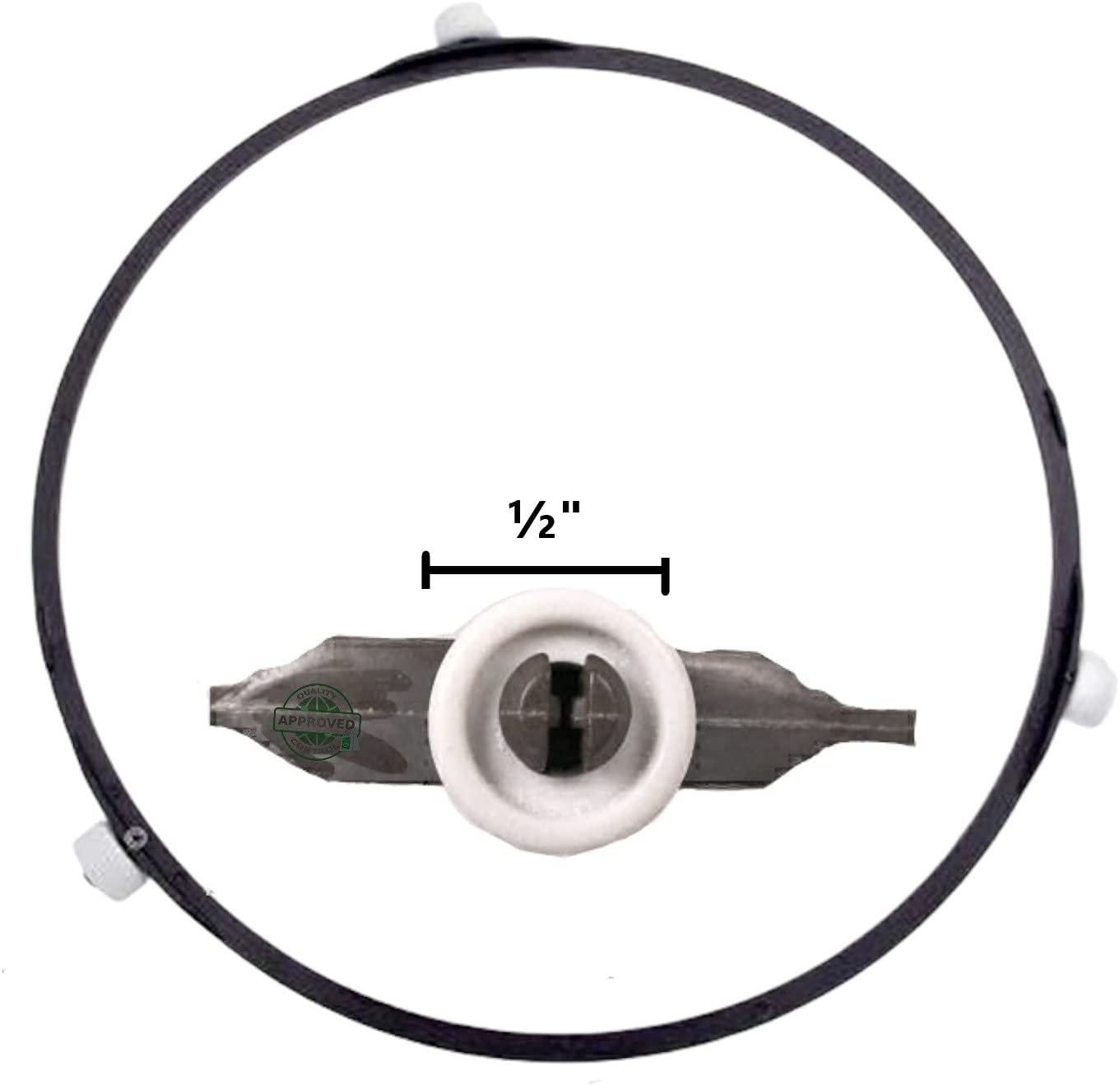 GlobPro PD00037256 EAP4236203 AP4236921 PS4236203 Microwave Roller Guide Assy 8" ¾ Length Approx. Replacement for and Compatible with Samsung Kenmore Heavy Duty