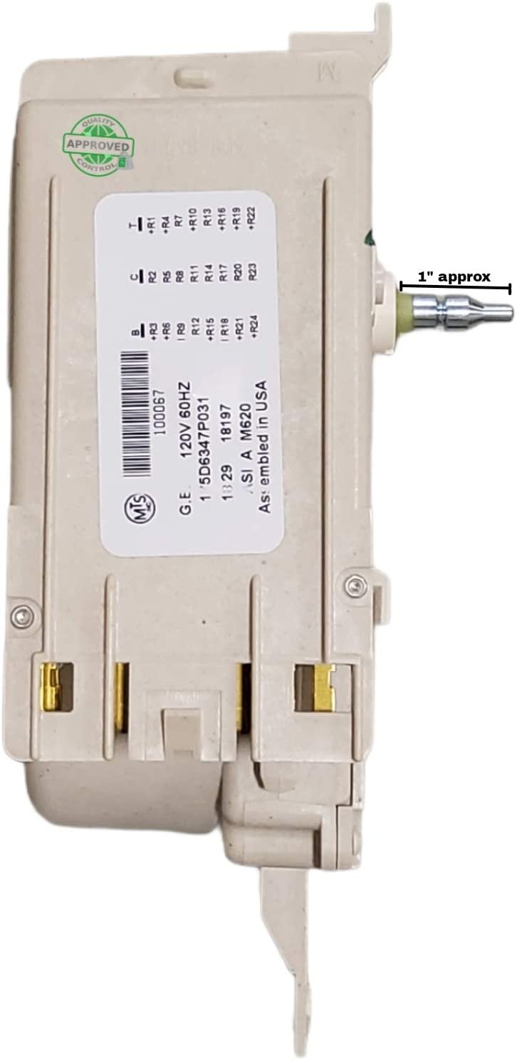 GlobPro PD00024699 AP4566394 PS3406192 EAP3406192 Washer Main Control Booard 1" shaft length Approx. Replacement for and compatible with General Electric Heavy DUTY