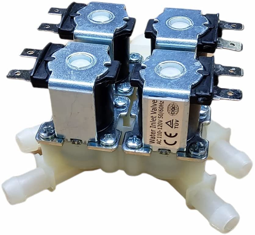 DrEquipUS 5220FR2008F Water Inlet Valve 9" 3/4" LENGTH Replacement for and compatible with Kenmore/Sears LG Heavy DUTY