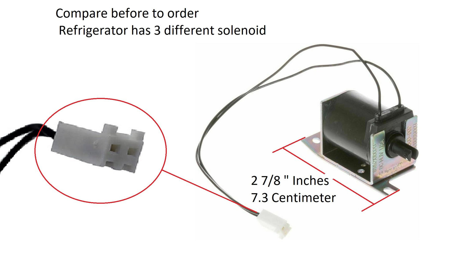 GloPro 203C6017G001 Fits GE Profile Refrigerator Ice Dispenser Solenoid 203C6017G001-203C6017G003