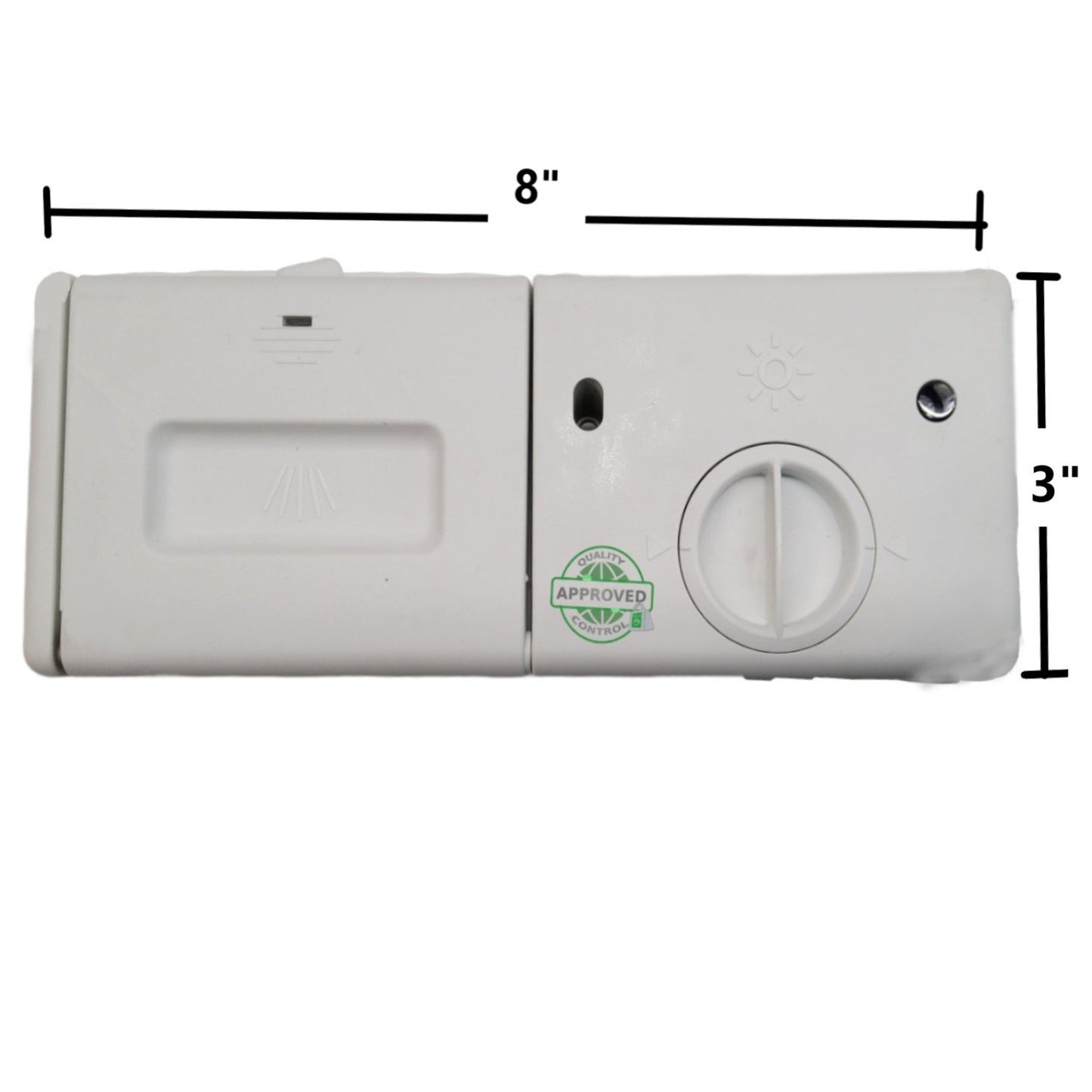 GlobPro 154574406 154860103 5304454285 5304475588 Diswasher Detergent & Rinse Aid Dispenser 8" length Approx. Replacement for and compatible with Frigidaire Kenmore Electrolux Heavy DUTY