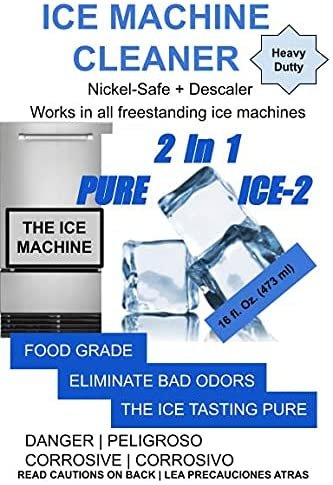 Freestanding Ice Maker Machine Cleaner + Maintenance Kit Compatible With 37050, 41978 U-line, Ice-O-Matic, Jenn Air, Blaze, Manitowoc, Marine Crescent