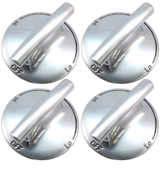 AP5668987 PS2375871 7733P410-60, Surface Burner Knobs Chrome Plated